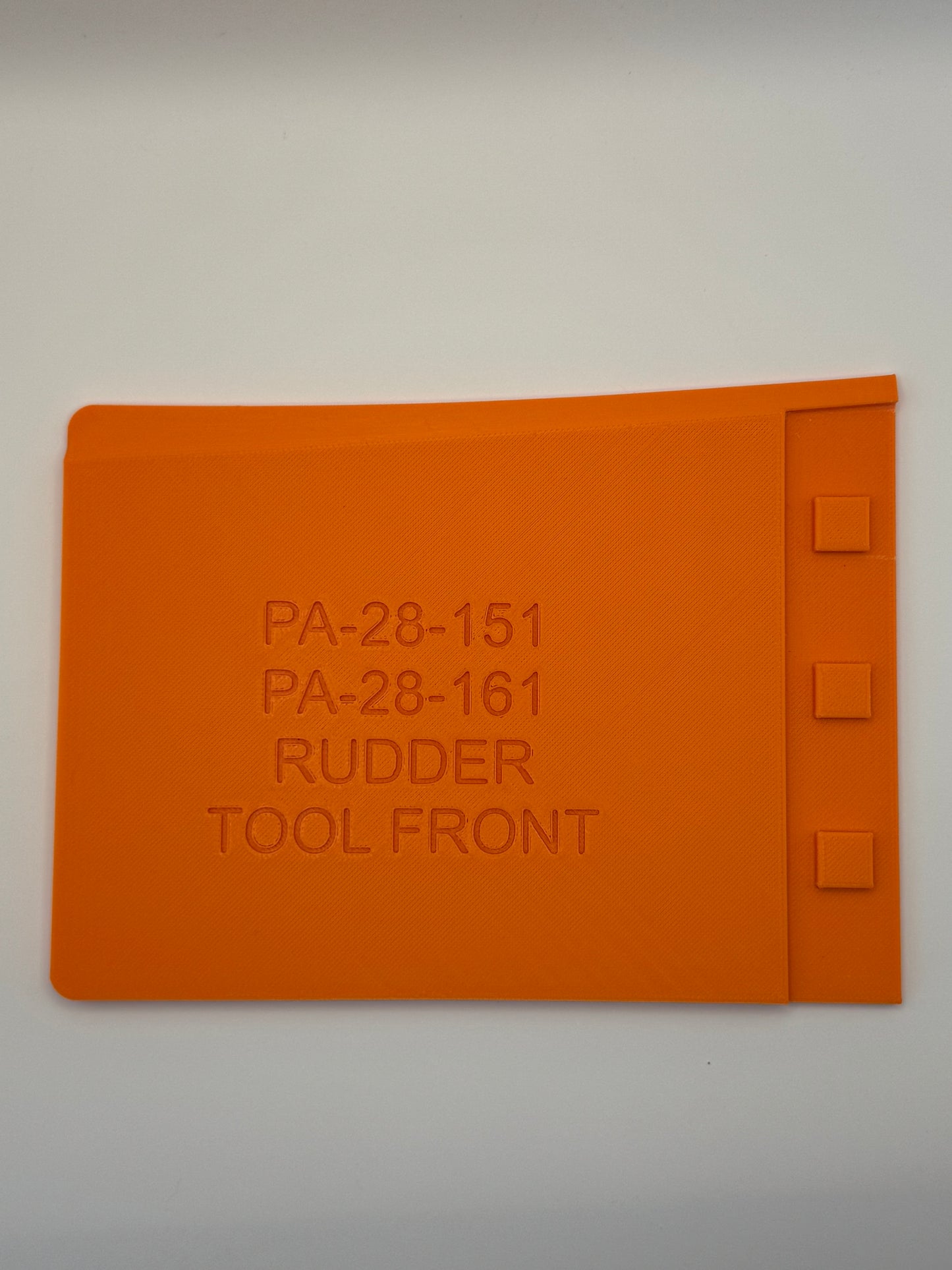 Rudder Rigging tool for Piper Warrior PA-28-151, 161 and PA-28R-201/201T